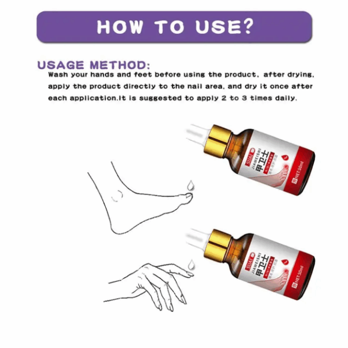 Jiaweishi Herbal Antibacterial Nail Solvent Serum 10Ml - Image 8