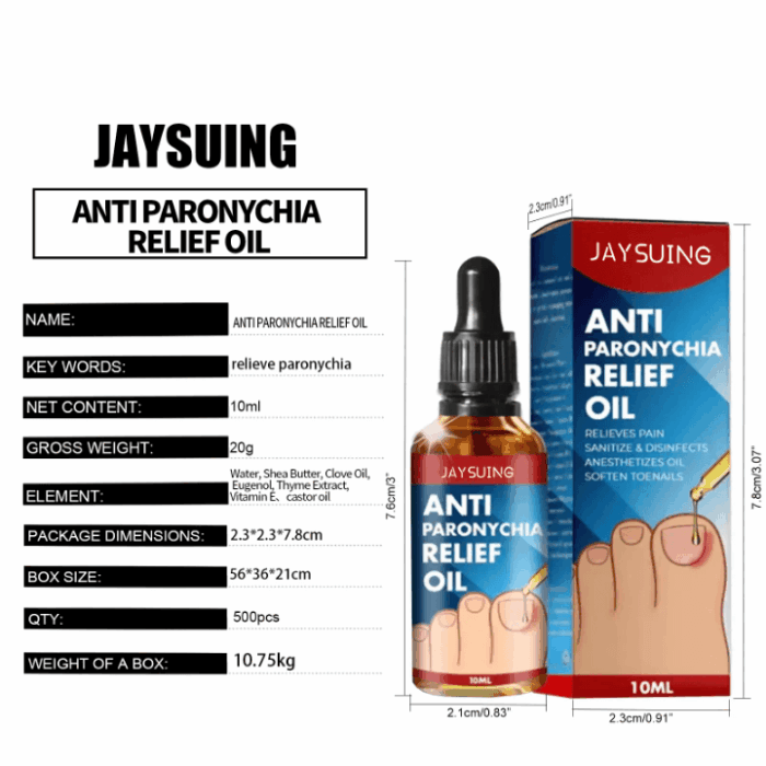 Jaysuing Anti Paronichiya Relief Oil 10ml - Image 7